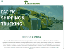 Tablet Screenshot of pacificshipping.com